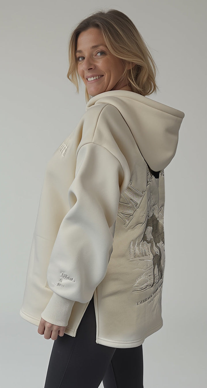 Raffe Mama Hoodie - Spilled Milk