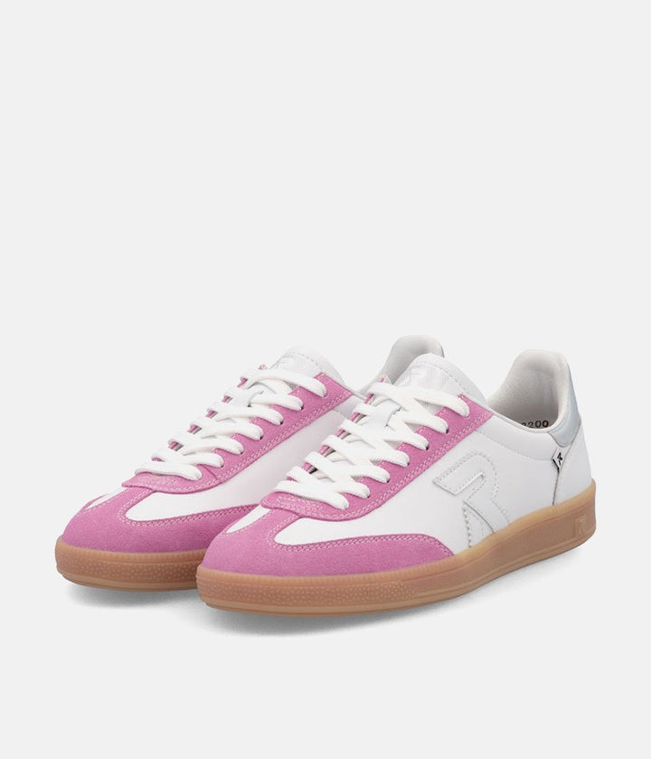 Rieker Gorgeous White/Pink Combi Trainers