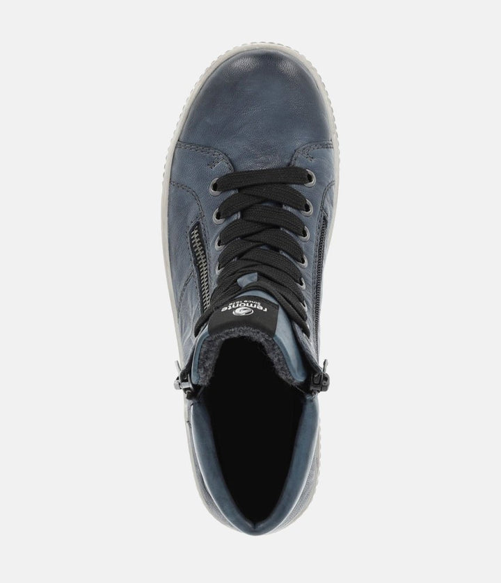 Remonte Stylish Baltic High-Top Sneakers - Blue
