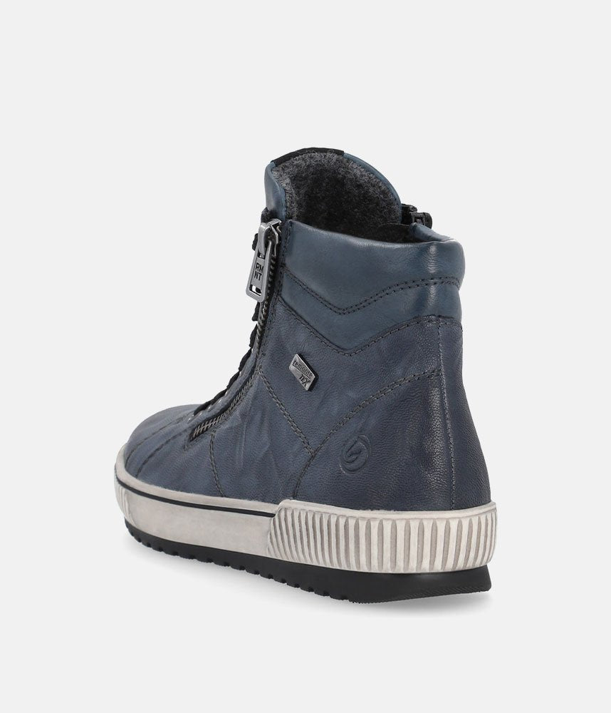 Remonte Stylish Baltic High-Top Sneakers - Blue