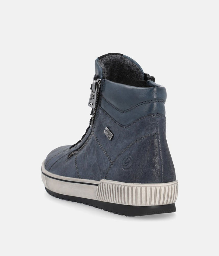 Remonte Stylish Baltic High-Top Sneakers - Blue