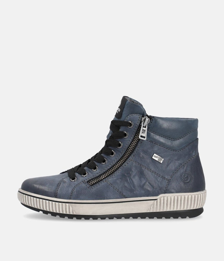 Remonte Stylish Baltic High-Top Sneakers - Blue