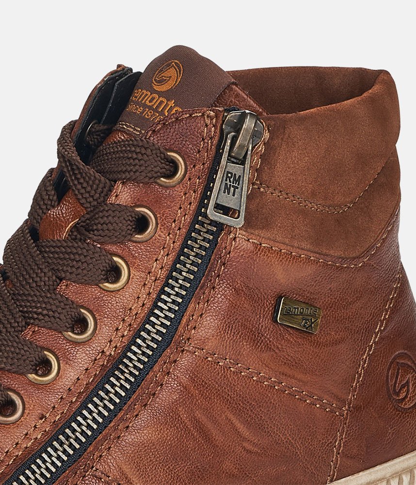 Remonte Stylish High-Top Sneakers - Brown