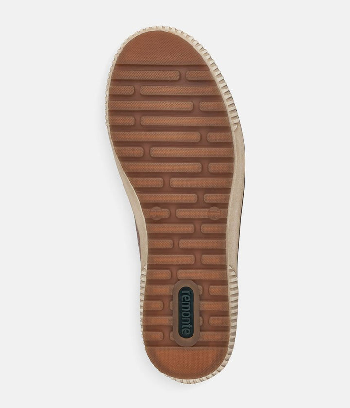 Remonte Stylish High-Top Sneakers - Brown