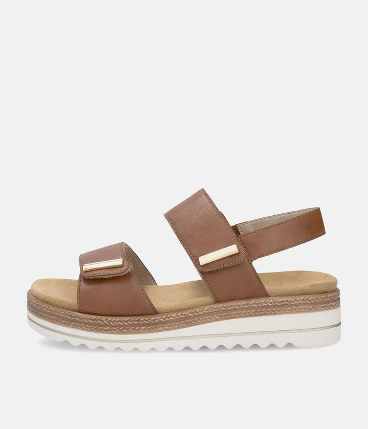 Remonte Versatile Brown Wedge Sandals