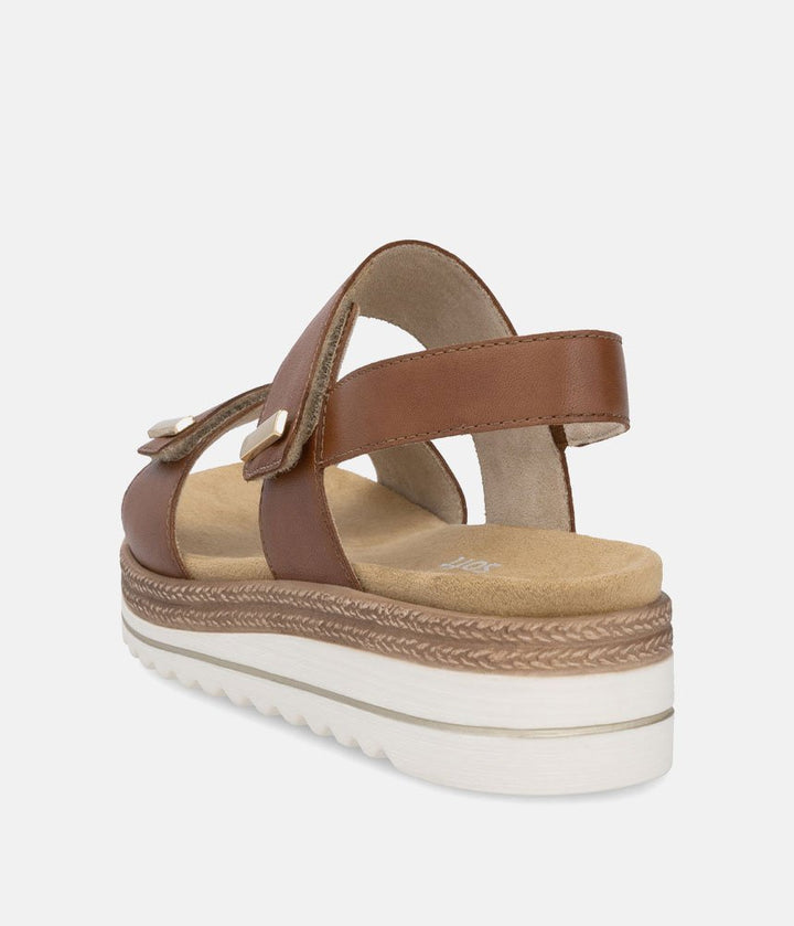 Remonte Versatile Brown Wedge Sandals