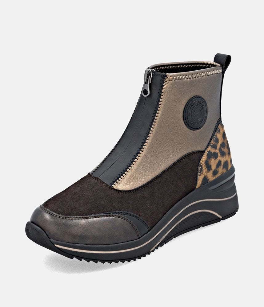 Remonte Bold and Stylish High Top Ankle Booties