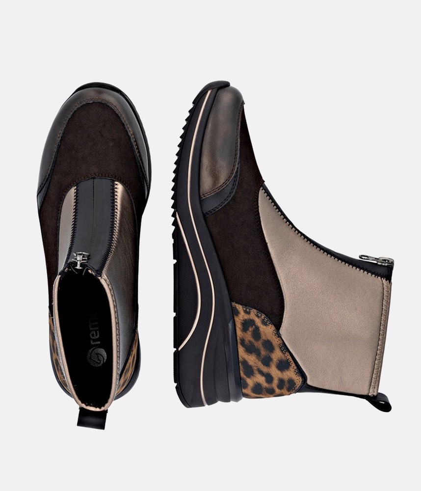 Remonte Bold and Stylish High Top Ankle Booties