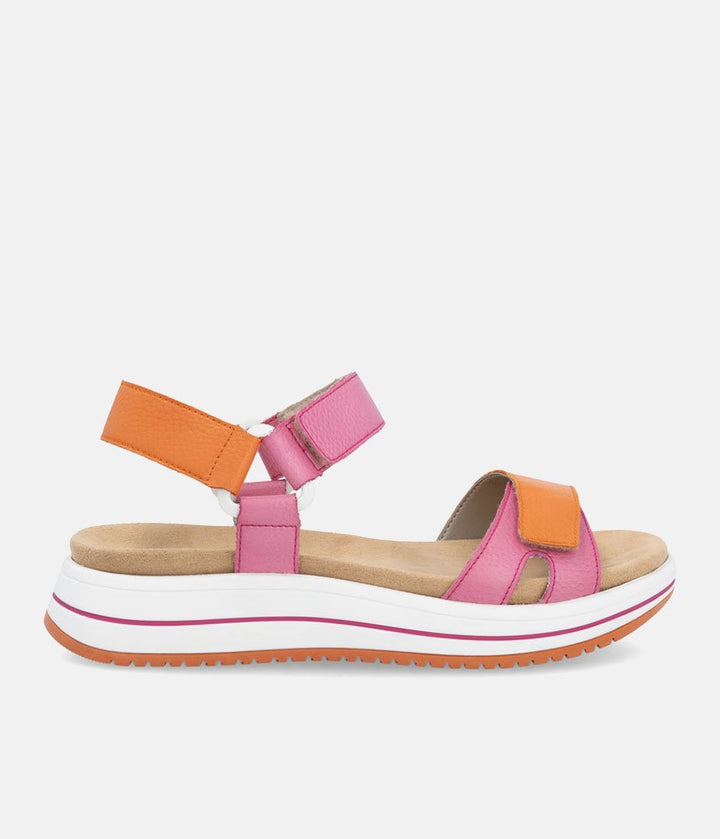 Remonte Sporty Orange/Pink Sandals