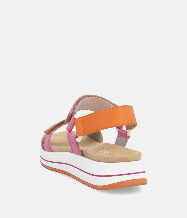 Remonte Sporty Orange/Pink Sandals