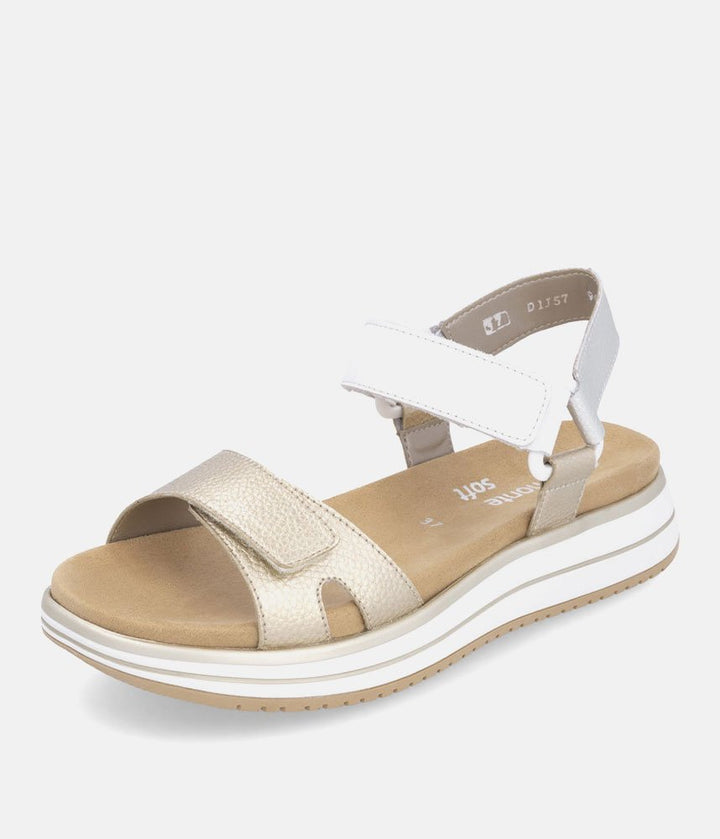 Remonte Sporty Gold/Silver Sandals