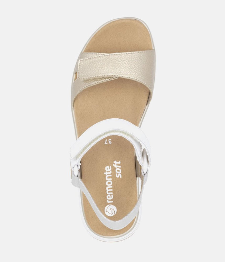 Remonte Sporty Gold/Silver Sandals