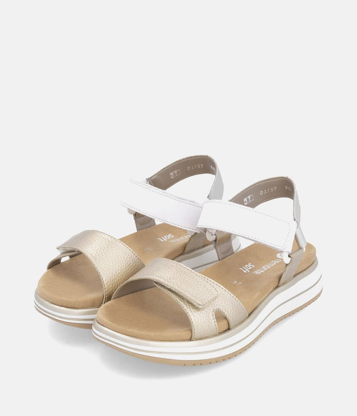 Remonte Sporty Gold/Silver Sandals