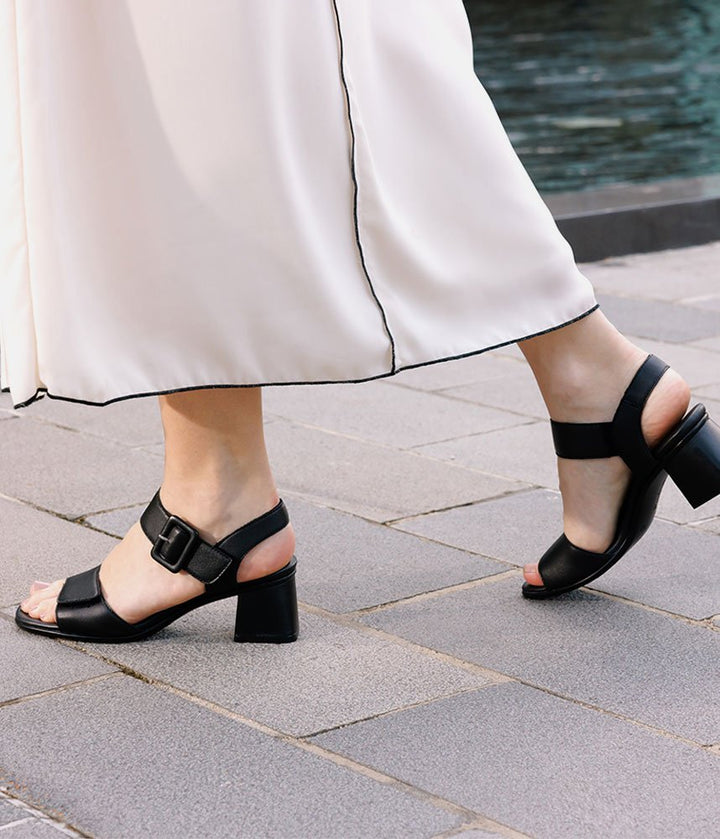 Remonte Glam Black Block Heels