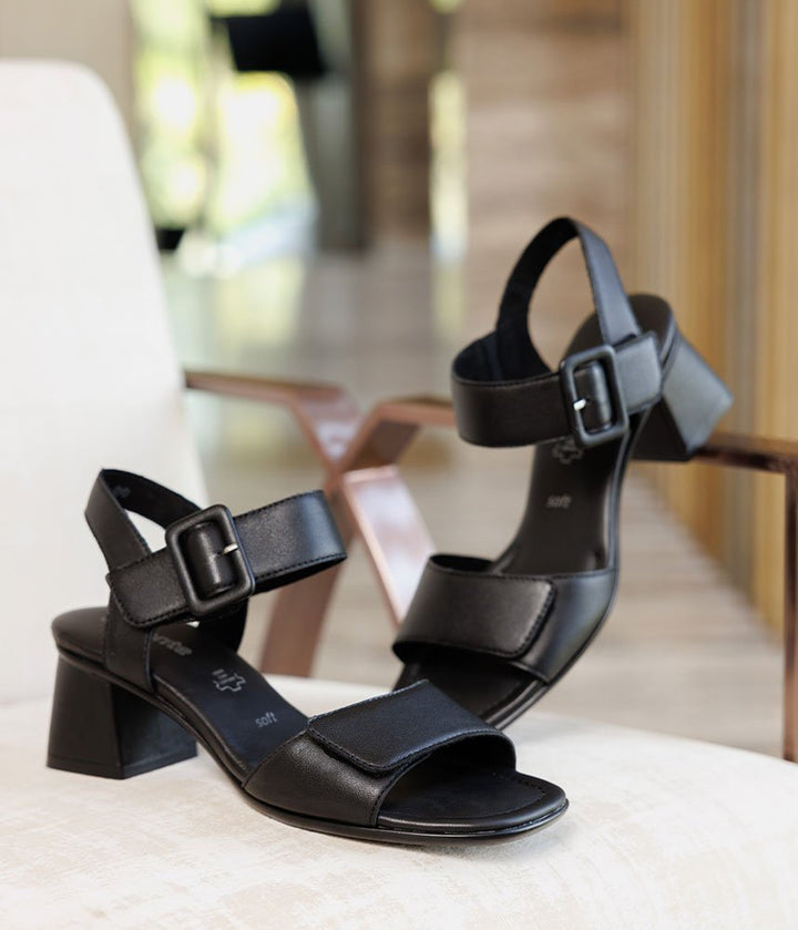 Remonte Glam Black Block Heels