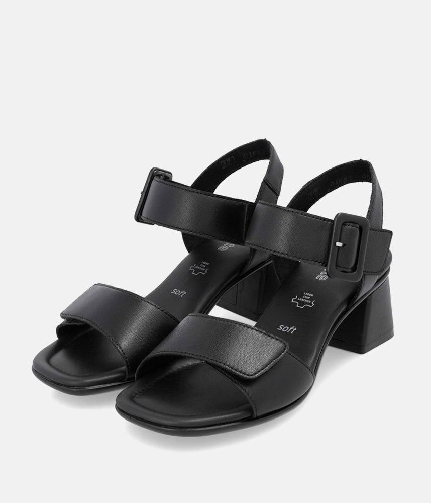 Remonte Glam Black Block Heels