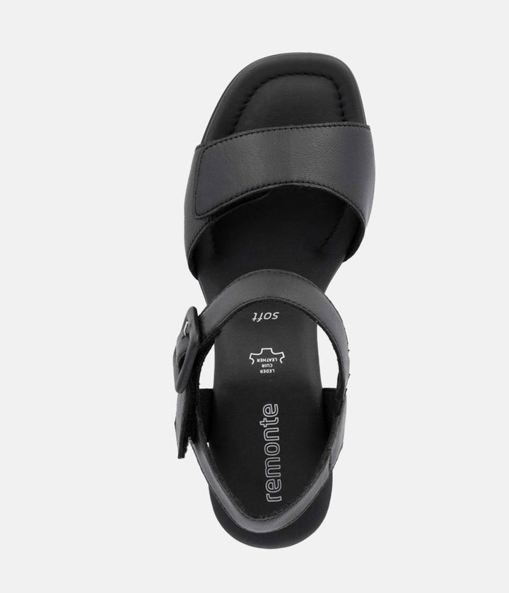 Remonte Glam Black Block Heels
