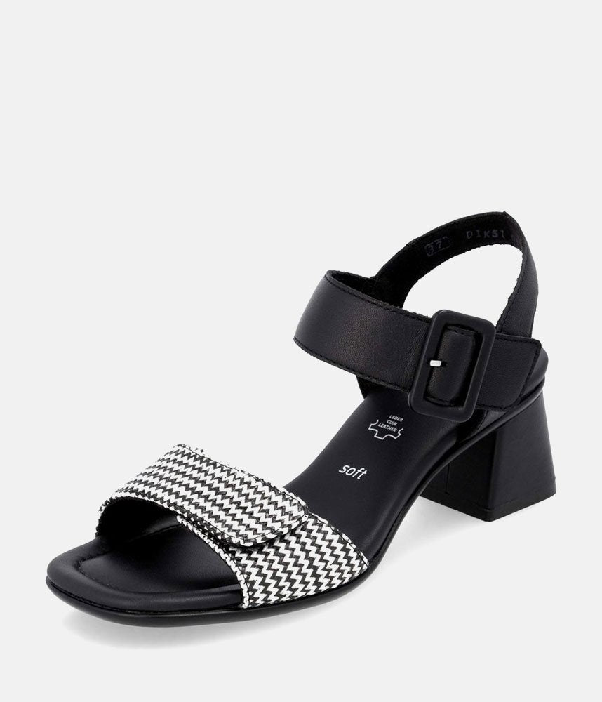 Remonte Glam Monochrome Block Heels