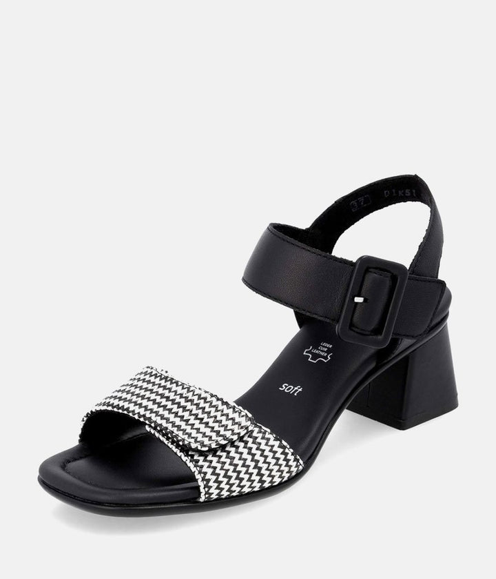 Remonte Glam Monochrome Block Heels