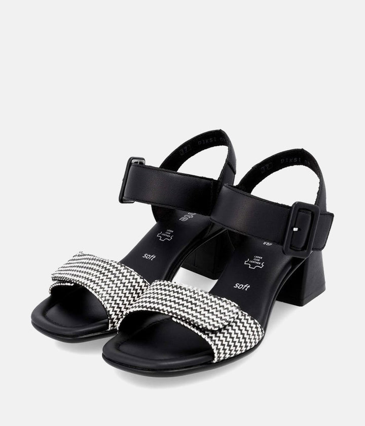 Remonte Glam Monochrome Block Heels