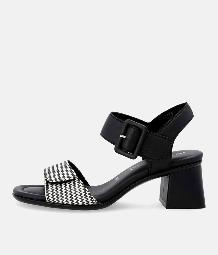 Remonte Glam Monochrome Block Heels