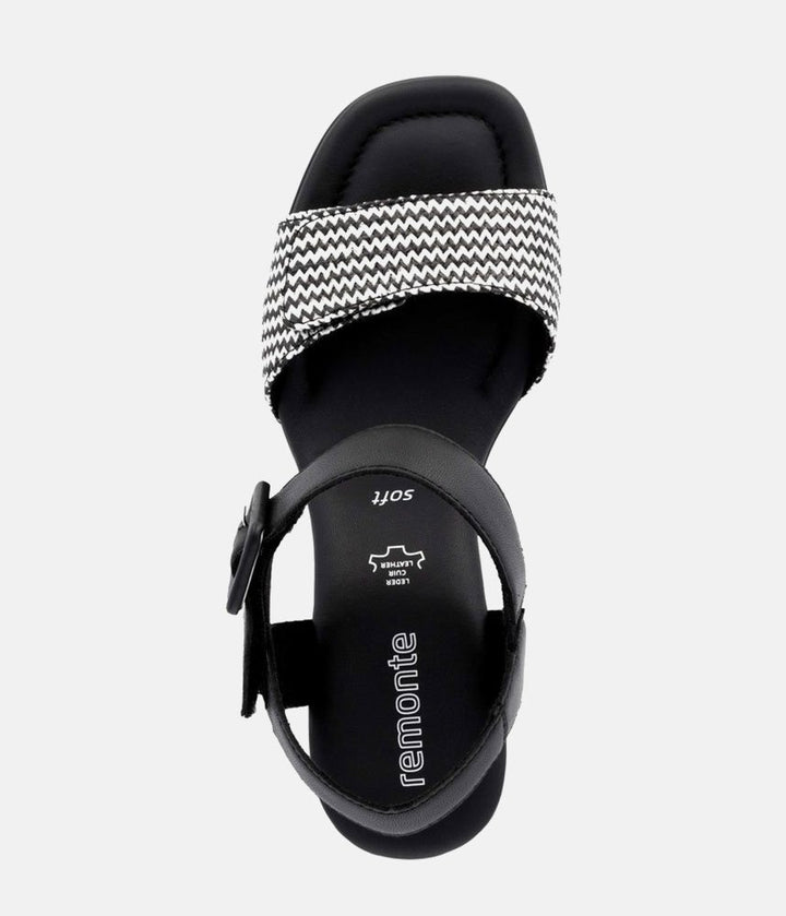 Remonte Glam Monochrome Block Heels