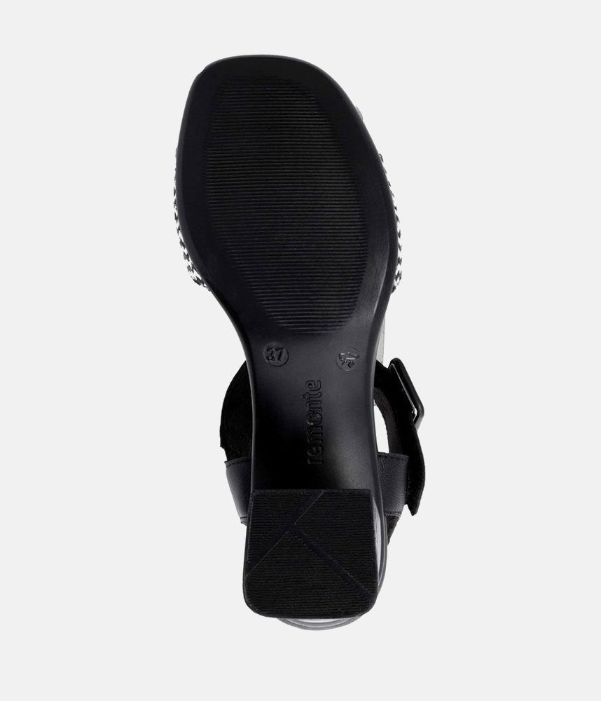 Remonte Glam Monochrome Block Heels