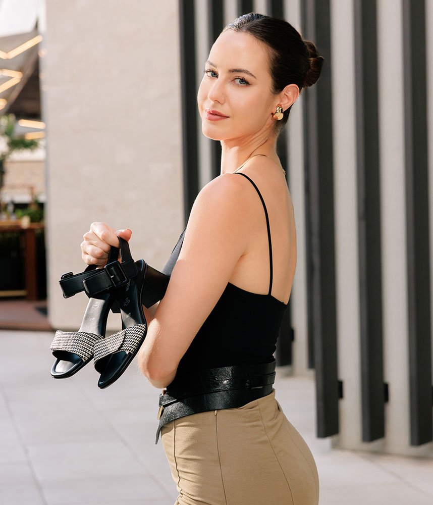Remonte Glam Monochrome Block Heels