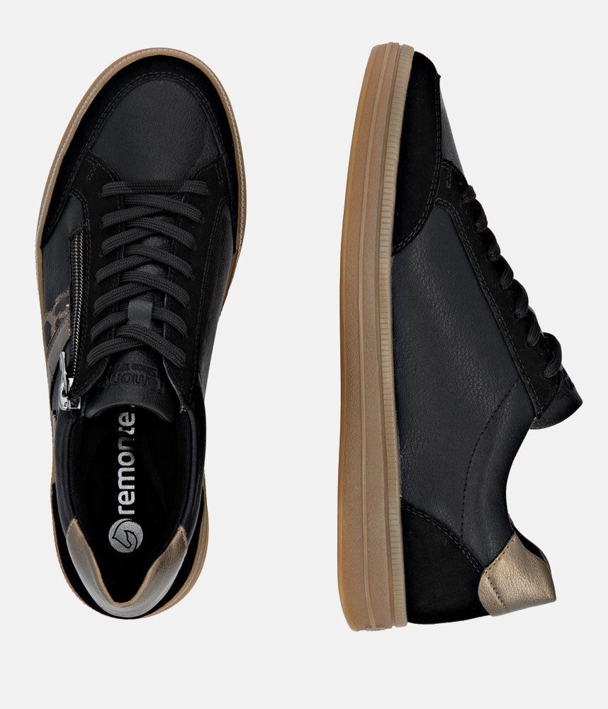 Remonte Sporty-Chic Combi Trainers - Black
