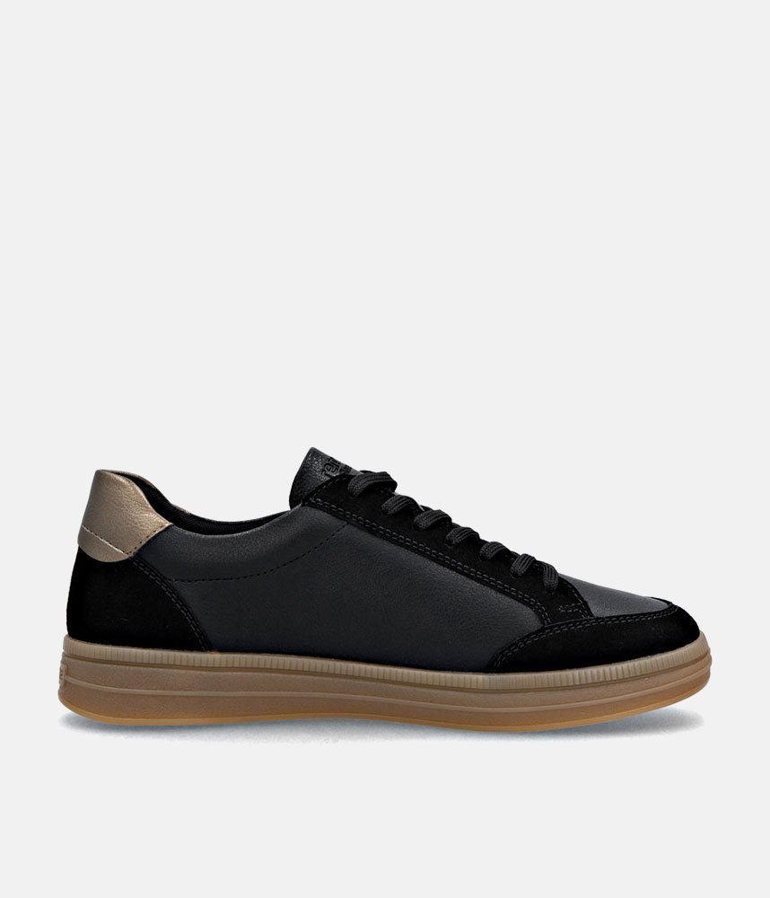 Remonte Sporty-Chic Combi Trainers - Black