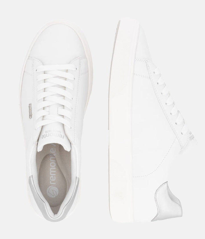 Remonte Classic White Leather Trainers