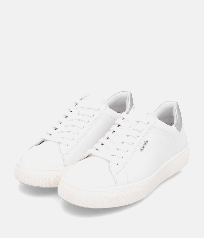 Remonte Classic White Leather Trainers