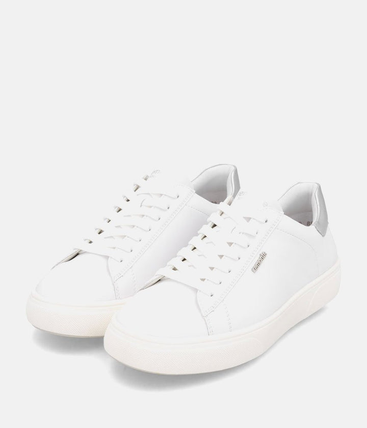 Remonte Classic White Leather Trainers