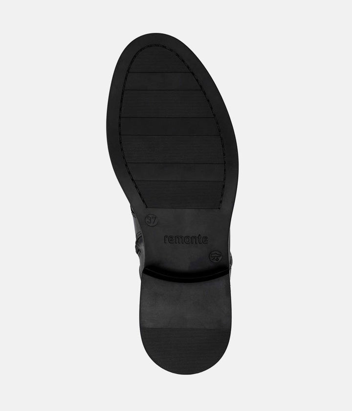 Remonte Versatile Leather Mid Calf Boots - Black