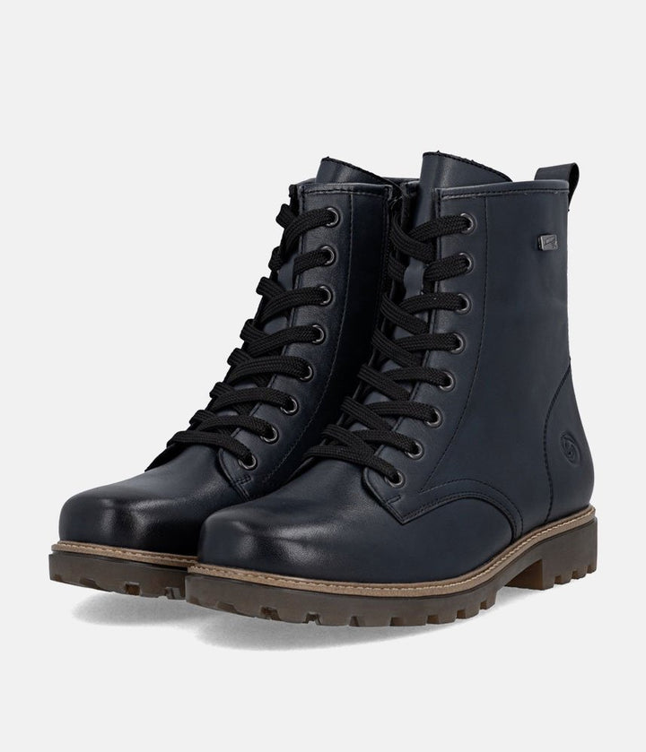 Remonte Fashionable Combat Boots - Navy