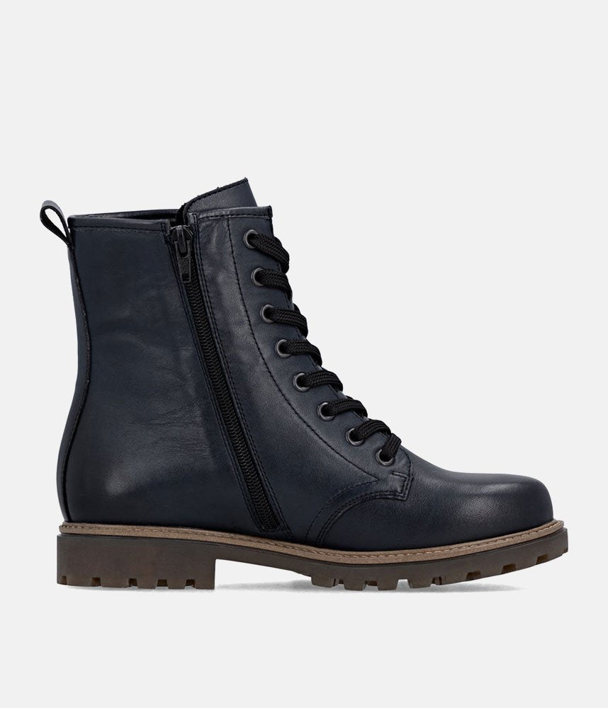 Remonte Fashionable Combat Boots - Navy