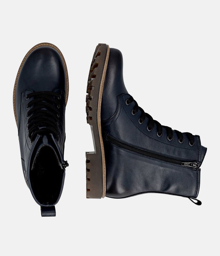Remonte Fashionable Combat Boots - Navy