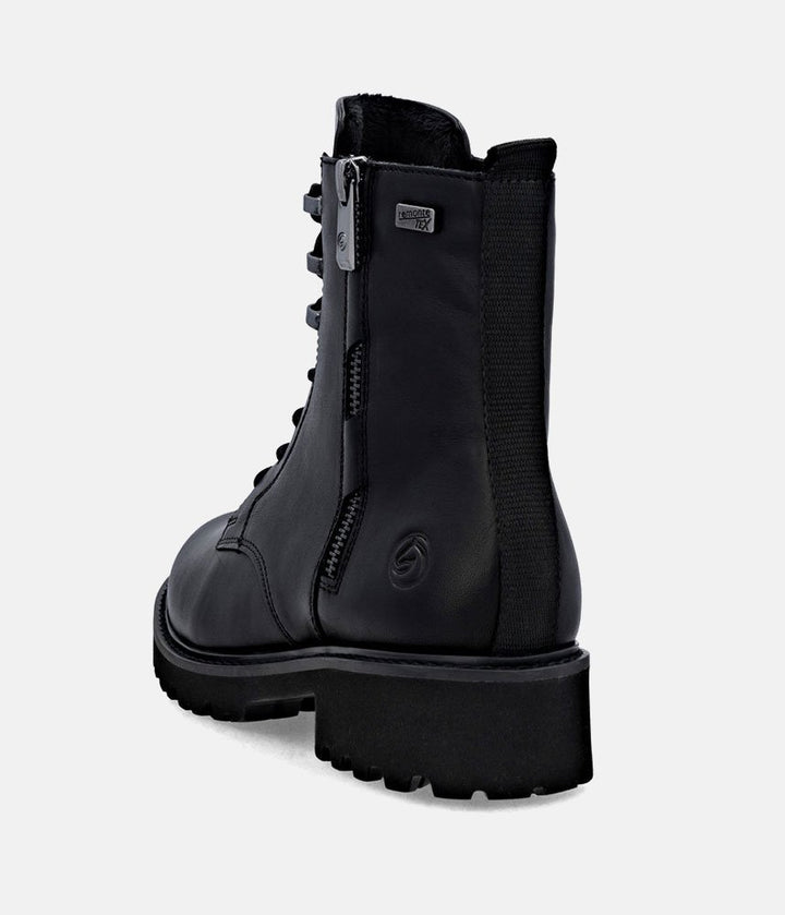 Remonte Fasionable Combat Boots - Black