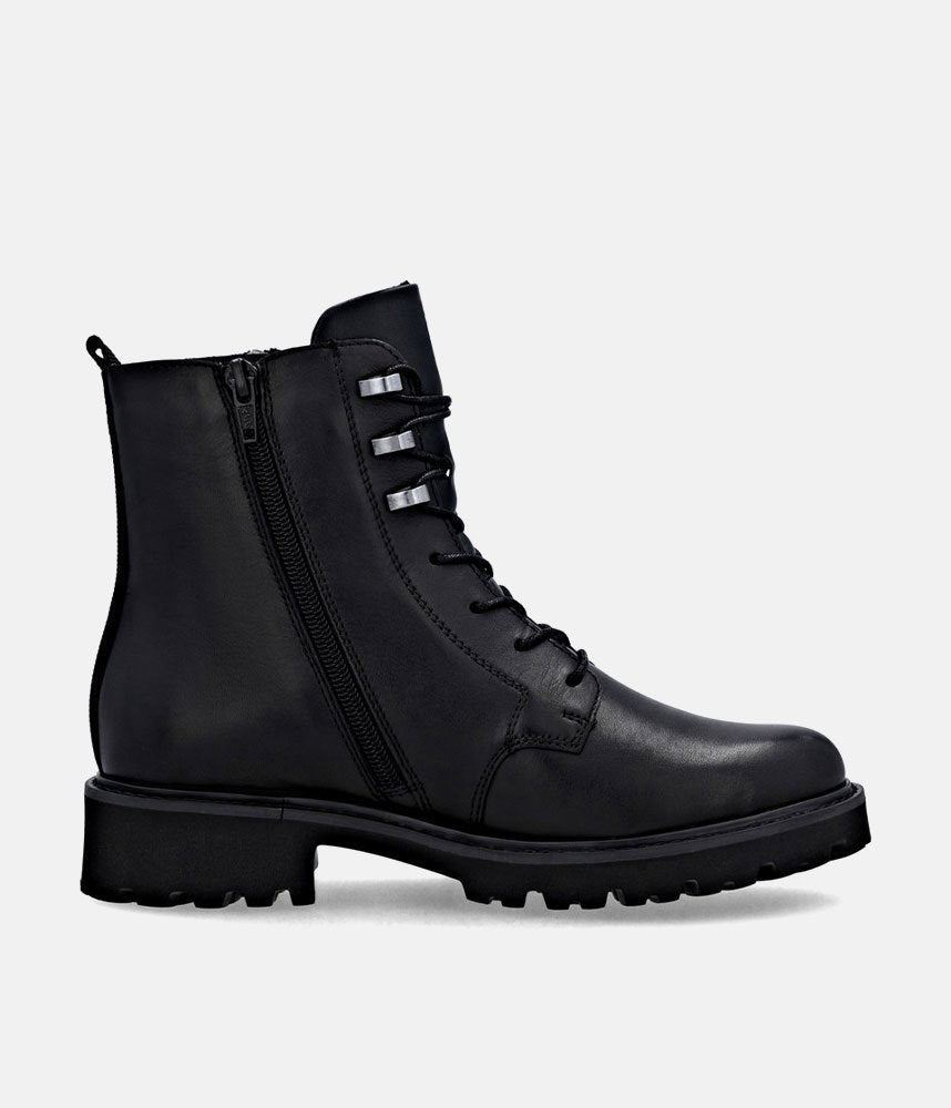 Remonte Fasionable Combat Boots - Black