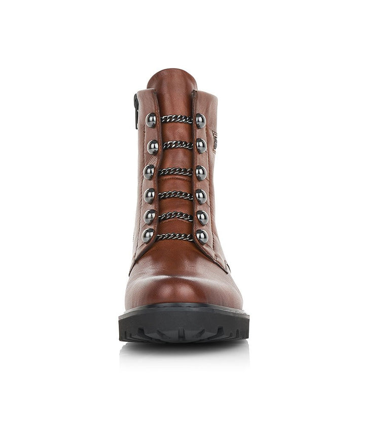 Remonte Versatile Chestnut Biker Style Ankle Boots