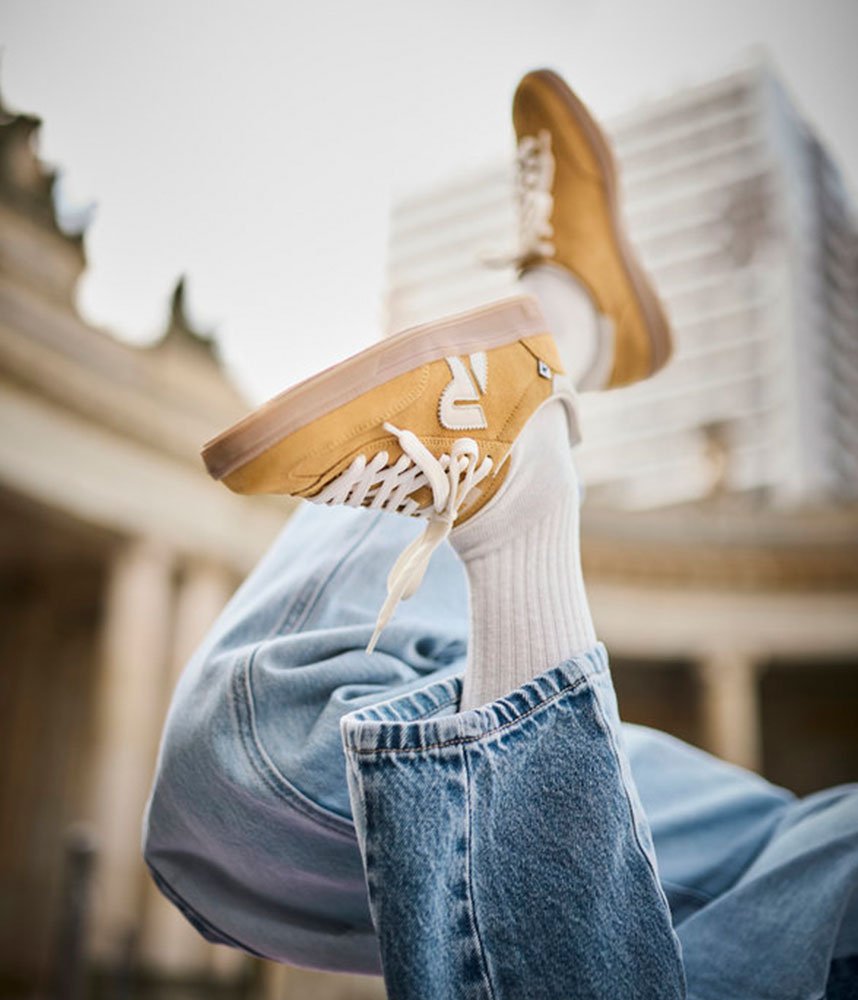 Rieker Retro Style Trainers - Yellow