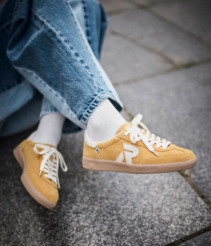 Rieker Retro Style Trainers - Yellow