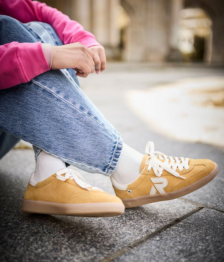 Rieker Retro Style Trainers - Yellow