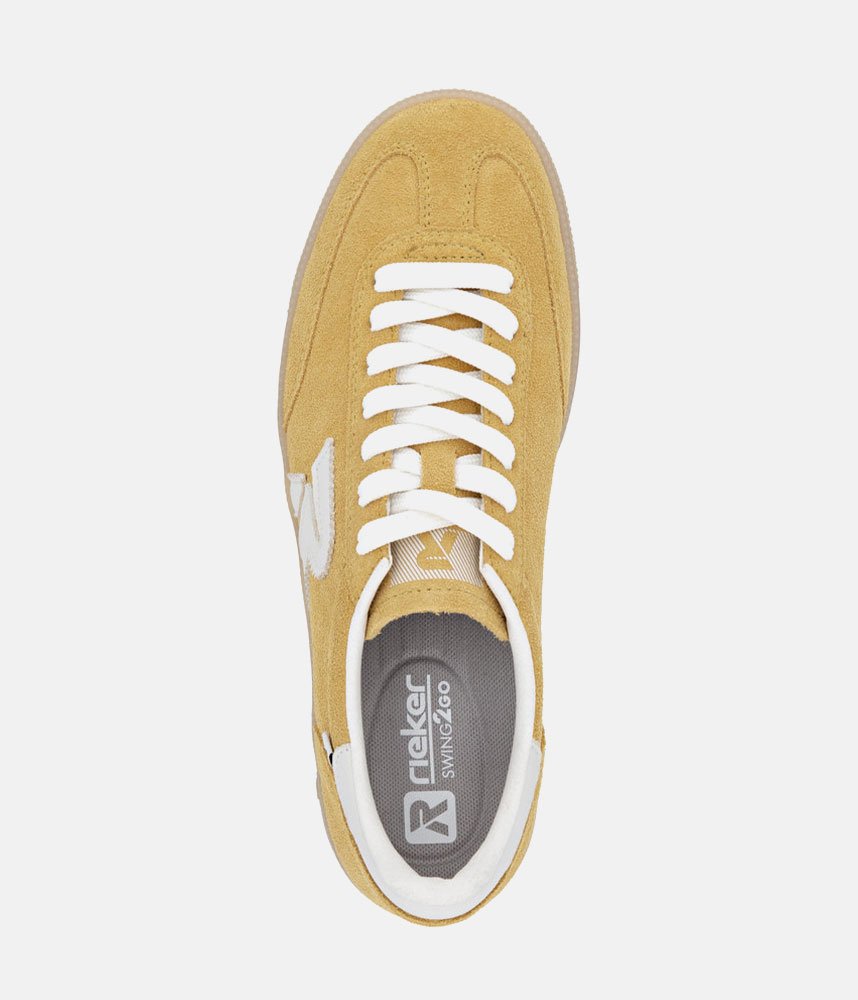 Rieker Retro Style Trainers - Yellow