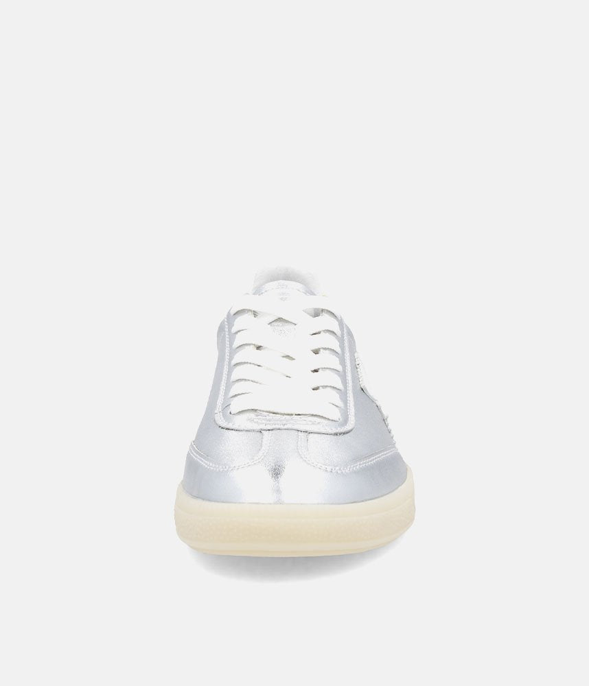 Rieker Stunning Silver Leather Trainers