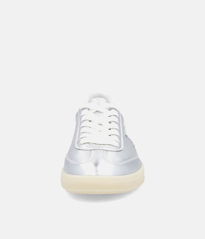 Rieker Stunning Silver Leather Trainers
