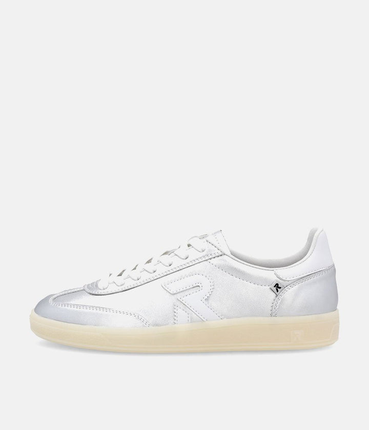 Rieker Stunning Silver Leather Trainers