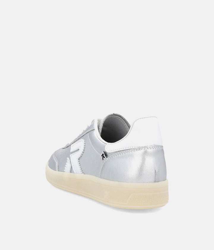 Rieker Stunning Silver Leather Trainers