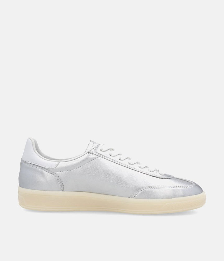 Rieker Stunning Silver Leather Trainers