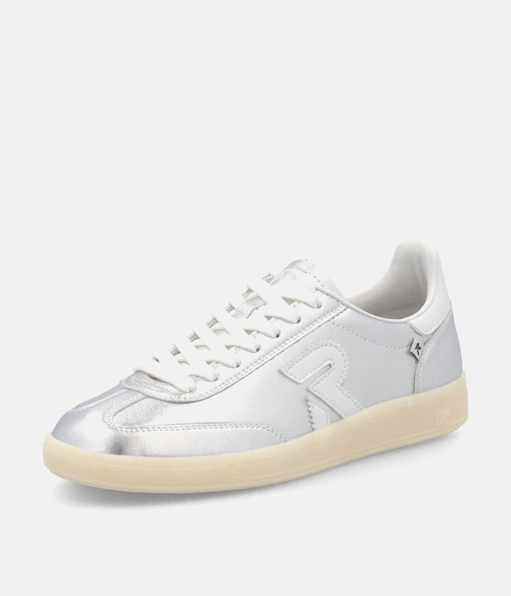Rieker Stunning Silver Leather Trainers